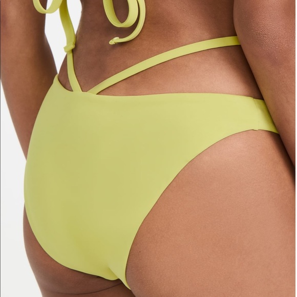 Jonathan Simkhai Emmalynn Solid Strappy Bikini Bottom - Picture 5 of 6